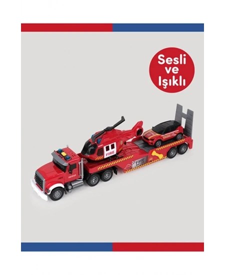 LETS DRIVE SESLİ VE IŞIKLI BÜYÜK İTFAİYE TIRI
