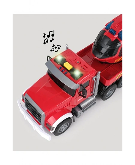 LETS DRIVE SESLİ VE IŞIKLI BÜYÜK İTFAİYE TIRI