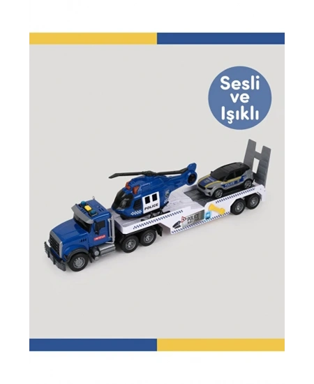 LETS DRIVE SESLİ VE IŞIKLI BÜYÜK POLİS TIRI