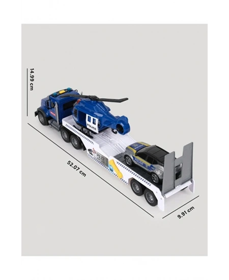 LETS DRIVE SESLİ VE IŞIKLI BÜYÜK POLİS TIRI