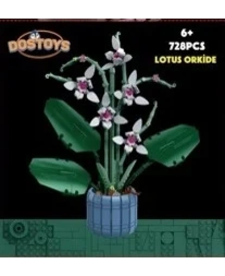 LOTUS ORKİDE 728 PARÇA ÇİÇEK LEGO
