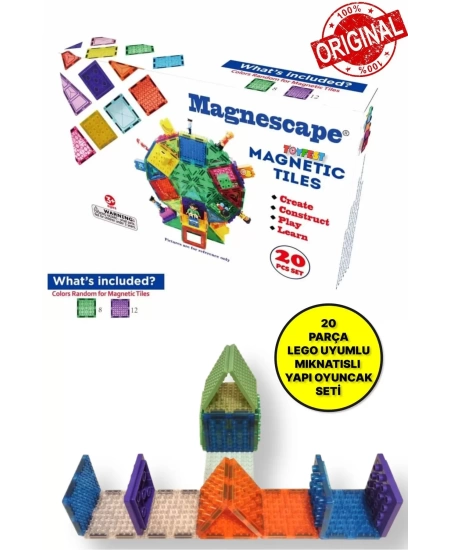 MAGNESCAPE MAGNETİC TİLES 20 PARÇA