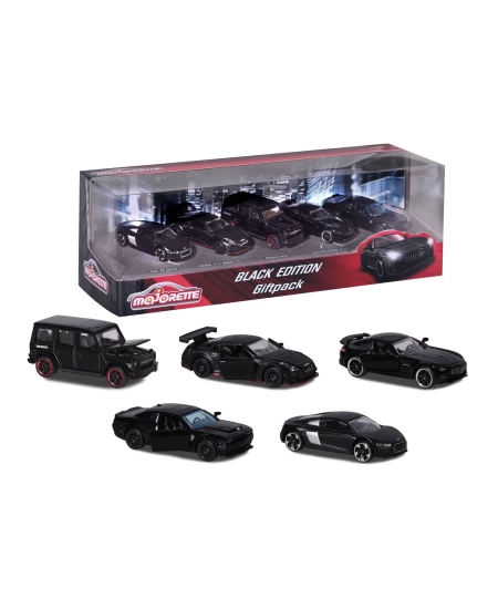 MAJORETTE BLACK EDITION 5 PIECES GIFTPACK