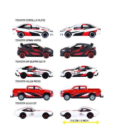 MAJORETTE TOYOTA RACİNG 5 PİECES GİFTPACK