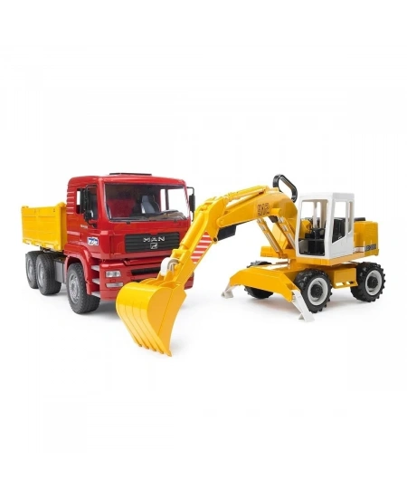 MAN KAMYON VE LIEBHERR EKSKAVATÖR DHL (NET)