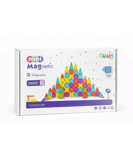 MANYETİK YAPI BLOK SETİ 70 PARÇA KARTON KUTULU
