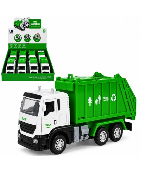 METAL IŞIKLI SESLİ ÇÖP KAMYONU 8Lİ