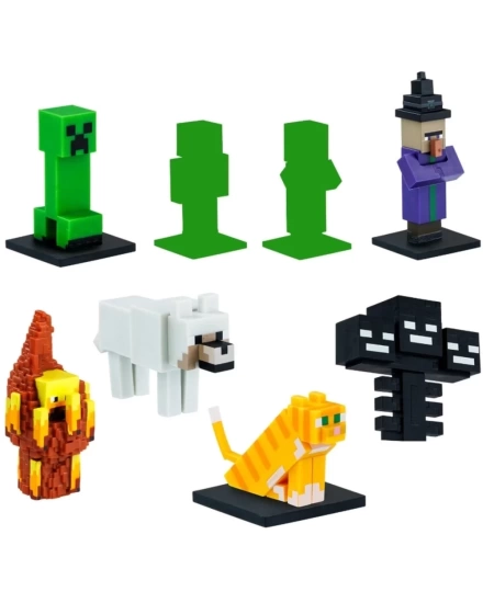 MINECRAFT 3D FIGÜR TOPPEEZ 8Lİ DELÜKS SET