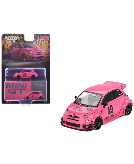 MİNİ GT 1/64 ABARTH 595 LB-WORKS X ABAS WORKS PİNK