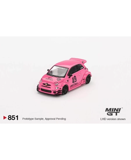MINI GT 1/64 ABARTH 595 LB-WORKS X ABAS WORKS PINK