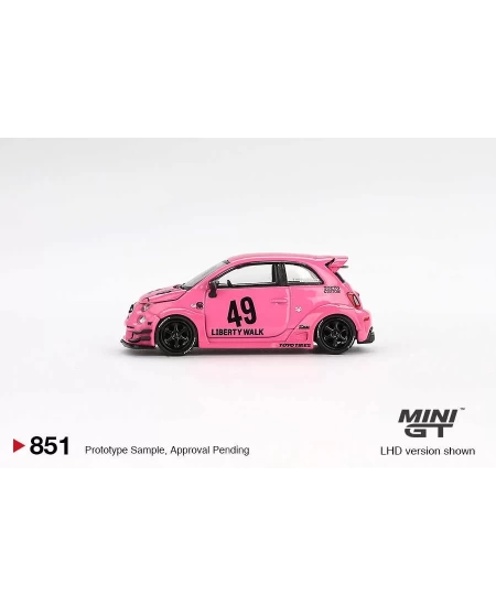 MINI GT 1/64 ABARTH 595 LB-WORKS X ABAS WORKS PINK