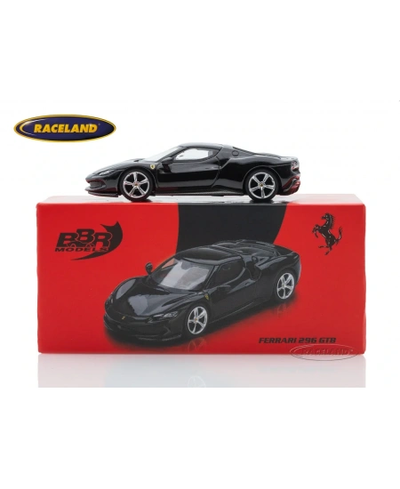 MİNİ GT 1/64 BBR FERRARİ 296 GTB NERO DAYTONE
