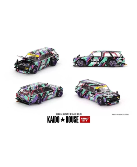 MINI GT 1/64 DATSUN KAIDO 510 WAGON HKS V1