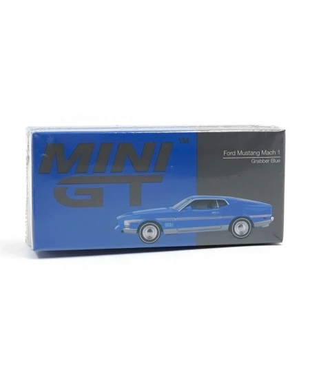 MINI GT 1/64 FORD MUSTANG MACH 1 GRABBER BLUE