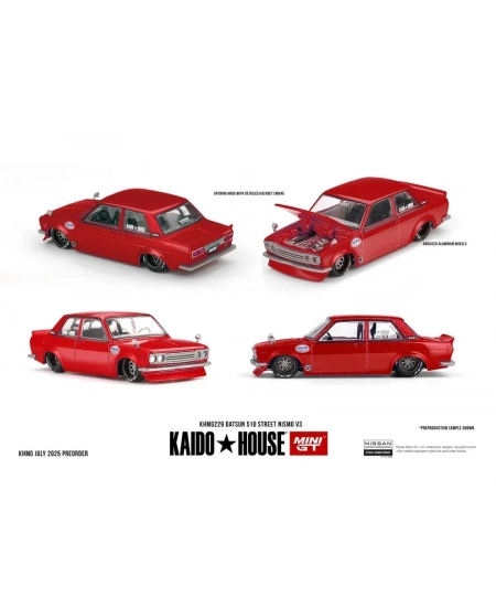 MİNİ GT 1/64 KAİDOHOUSE DATSUN 510 STREET NİSMO V3