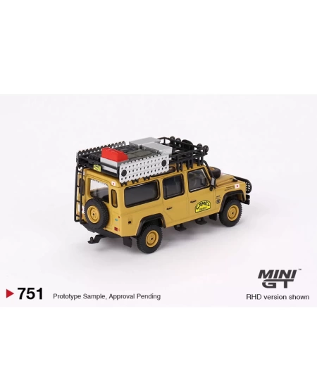 MINI GT 1/64 LAND ROVER DEFENDER 110 1989 CAMEL