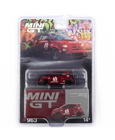 MİNİ GT 1/64 LB-WORKS X ABAS WORKS ABARTH 595 RED