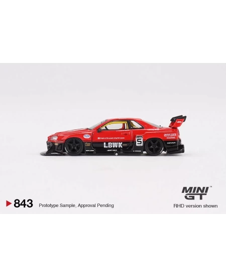 MINI GT 1/64 NISSAN LB-ER34 SUPER SILHOUETTE SKYLI
