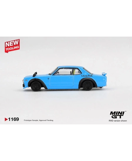 MİNİ GT 1/64 NİSSAN LB WORKS HAKOSUKA BABY BLUE