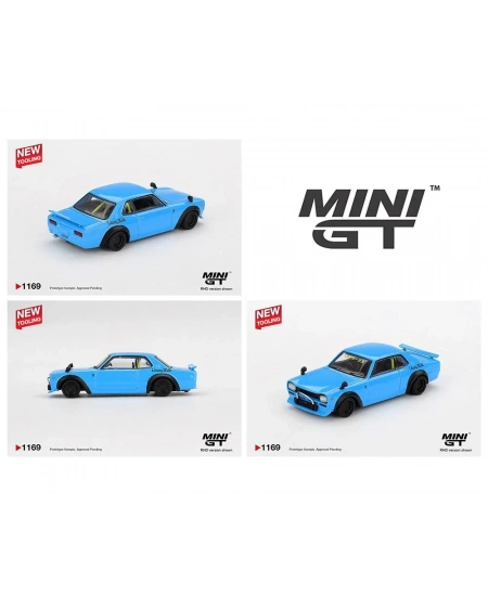 MİNİ GT 1/64 NİSSAN LB WORKS HAKOSUKA BABY BLUE BL
