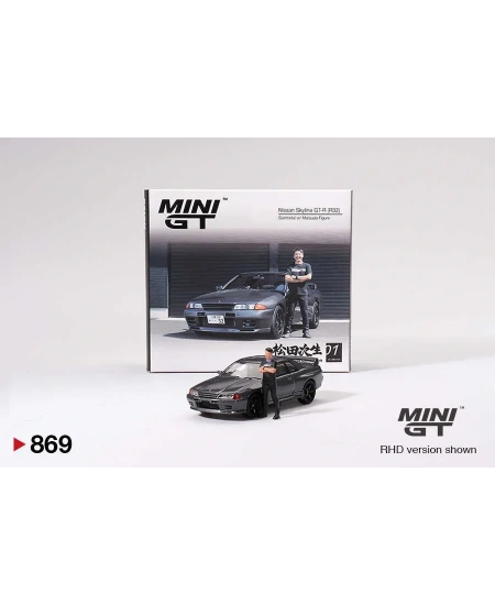 MİNİ GT 1/64 NİSSAN SKYLİNE GT-R (R32)GUNMETAL