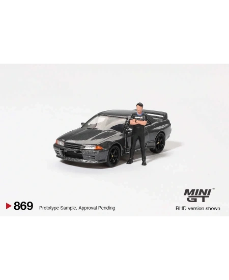 MİNİ GT 1/64 NİSSAN SKYLİNE GT-R (R32)GUNMETAL