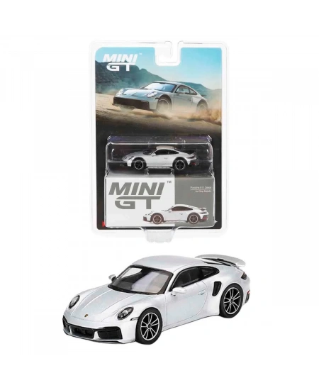 MİNİ GT 1/64 PORSCHE 911 DAKAR ICE GRAY METALLİC