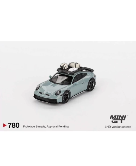 MINI GT 1/64 PORSCHE 911 DAKAR SHADE GREEN METALL