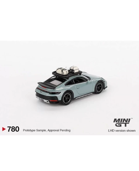 MINI GT 1/64 PORSCHE 911 DAKAR SHADE GREEN METALL