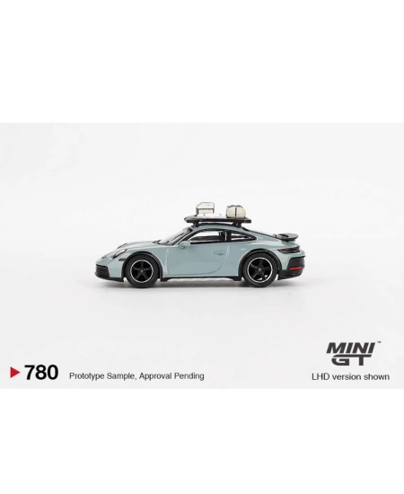 MINI GT 1/64 PORSCHE 911 DAKAR SHADE GREEN METALL