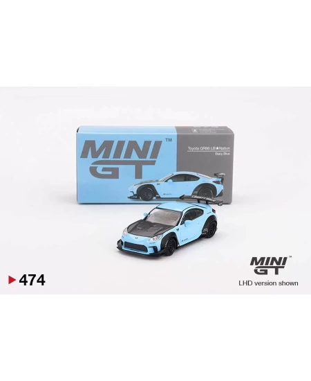 MINI GT 1/64 TOYOTA GR86 LB NATION BABY BLUE