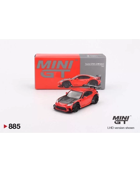 MINI GT 1/64 TOYOTA GR86 LB NATION RED