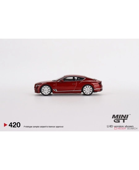 MINI GT BENTLY CONTINENTAL GT SPEED 2022 CANDY RED