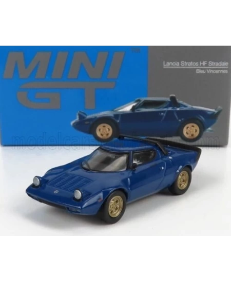 MINI GT LANCIA STRATOS HF STRADALE BLUE VINCENNES
