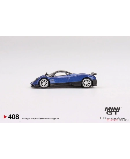 MINI GT PAGANI ZONDA F BLU ARGENTINA LHD