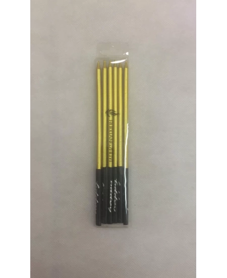 MUM İNCE UZUN 14CM 6 LI ALTIN