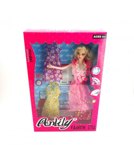 OYDŞ ANLILY BEBEK 2 YEDEK ELBİSELİ