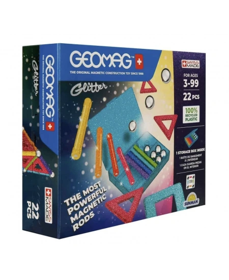 PARILTILI MANYETİK ÇUBUKLAR 22 PARÇA