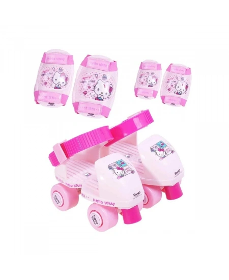 PATEN SET QUAD HELLO KITTY DİZLİK DİRSEKLİK SETLİ