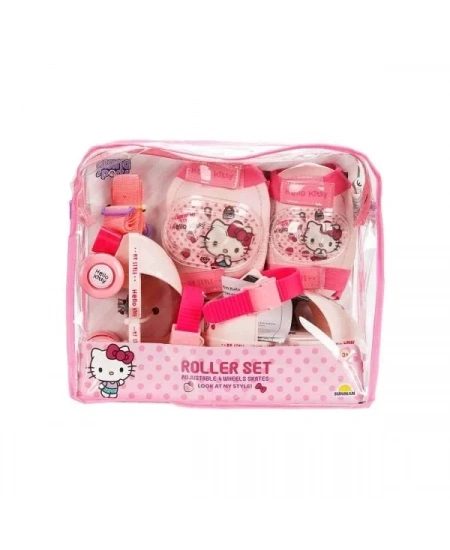 PATEN SET QUAD HELLO KITTY DİZLİK DİRSEKLİK SETLİ