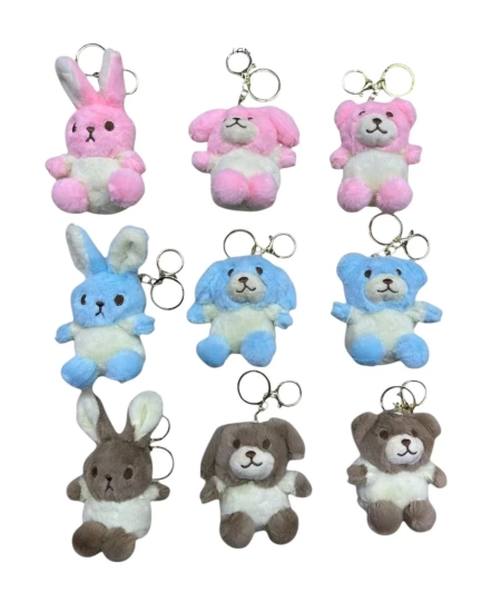 PELUŞ ANAHTARLIK TAVŞAN-KÖPEK-AYI