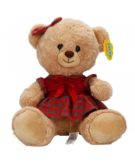 PELUŞ AYI ELBİSELİ 32CM