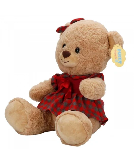 PELUŞ AYI ELBİSELİ 32CM