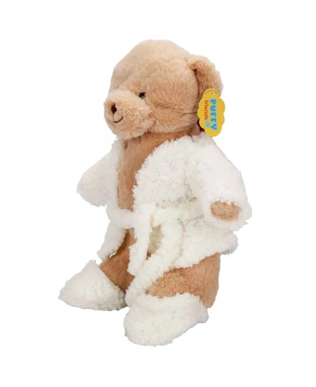 PELUŞ AYI PİJAMALI TERLİKLİ 40CM