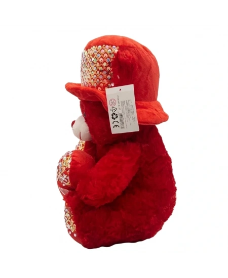 PELUŞ AYICIK ŞAPKALI 40CM