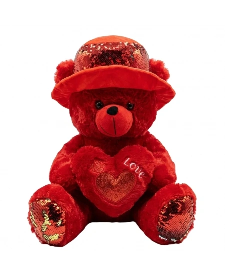PELUŞ AYICIK ŞAPKALI 50CM