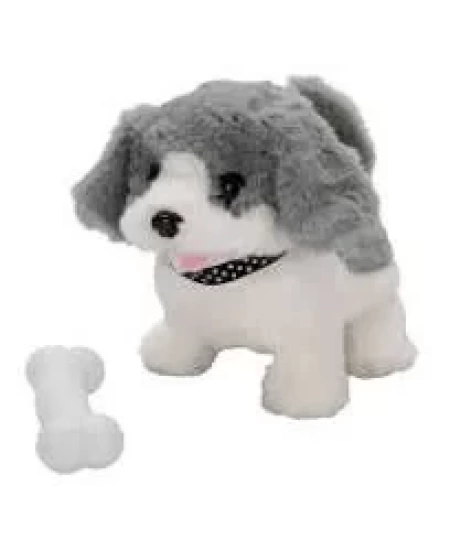 PELUŞ KÖPEK HAREKETLİ SESLİ GRİ
