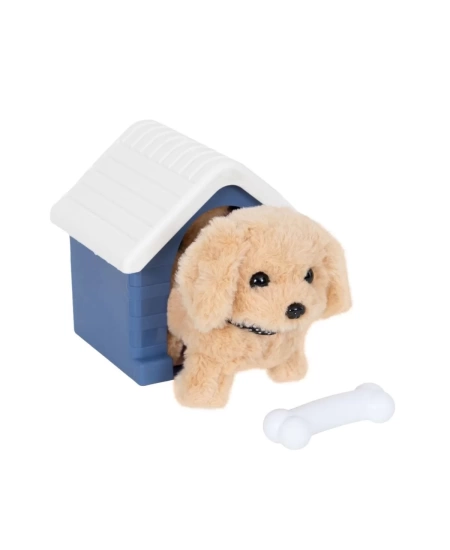 PELUŞ SEVİMLİ KÖPEK KARAMEL HAREKETLİ SESLİ KULUBE