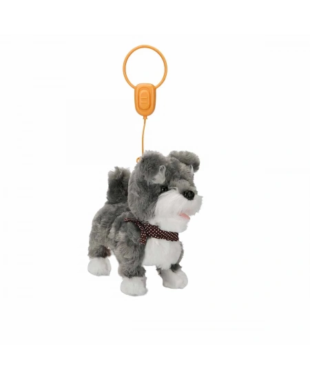 PELUŞ SEVİMLİ KÖPEK MOCHA YÜRÜYEN/SESLİ GRİ
