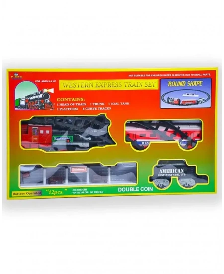 PİLLİ WESTERN TREN SETİ 12 PARÇA